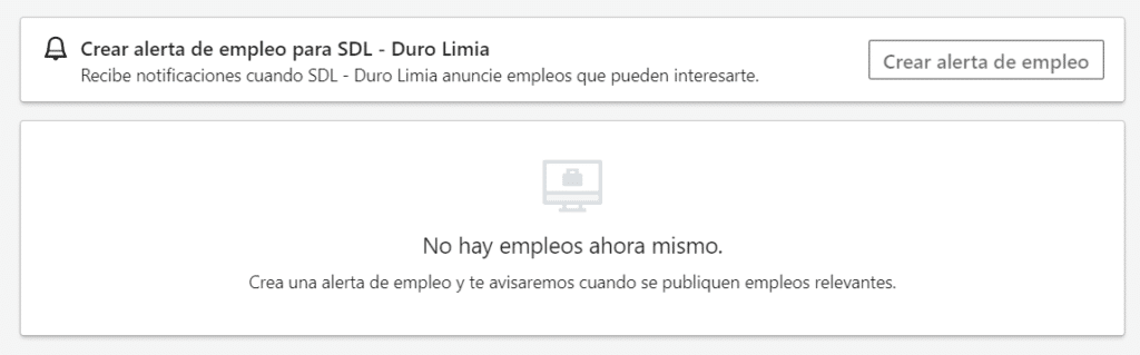 alerta trabajo linkedin